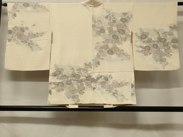 平和屋着物＃羽織　寿光織　吉祥草花文　金銀糸　正絹　逸品　未使用　CABF1295in 平和屋着物＃羽織 寿光織 吉祥草花文 金銀糸 正絹 逸品 未使用 CABF1295in