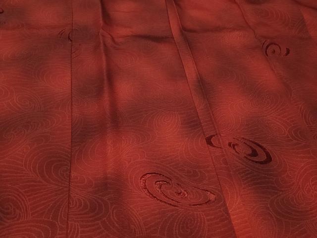 平和屋着物#道行コート 輪奈ビロード 幾何学文様 暈し染め 正絹 逸品 CABF1393in
