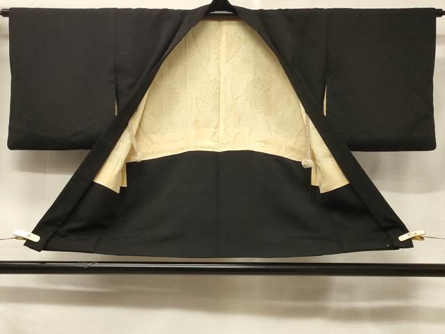 平和屋着物#羽織 総刺繍 飛鶴文 黒地 正絹 逸品 CABF1408in