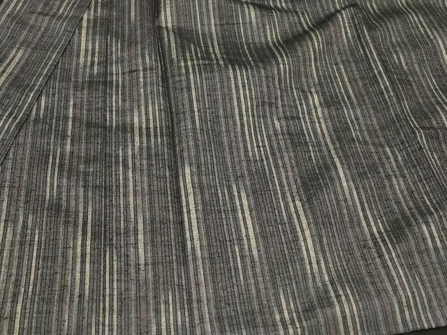 平和屋着物#道中着 二部式 紬地 縞 正絹 逸品 未使用 CABF1423in