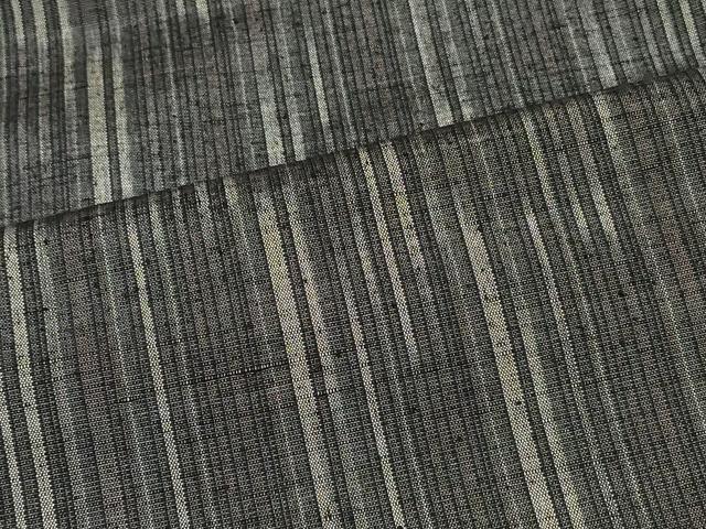 平和屋着物#道中着 二部式 紬地 縞 正絹 逸品 未使用 CABF1423in