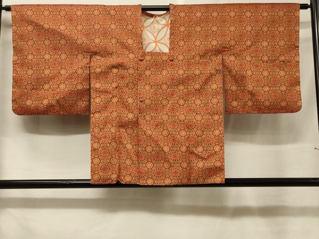 平和屋着物#道行コート 蜀江正倉院花文 正絹 逸品 CABF1437in