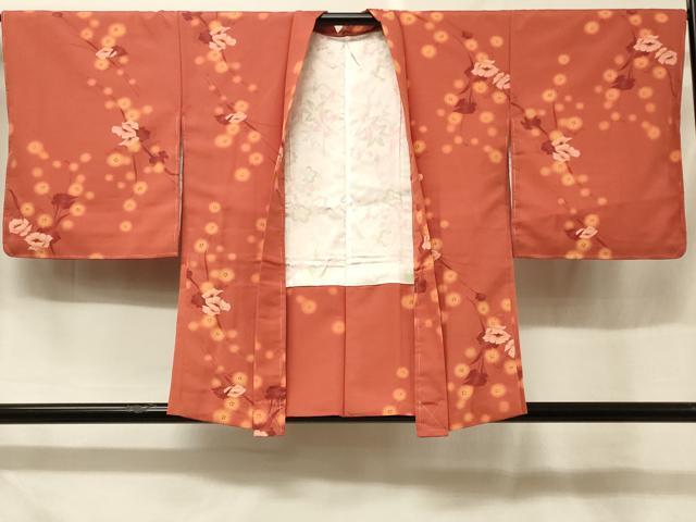平和屋着物#羽織 草花文 暈し染め 正絹 逸品 未使用 CABF1453in