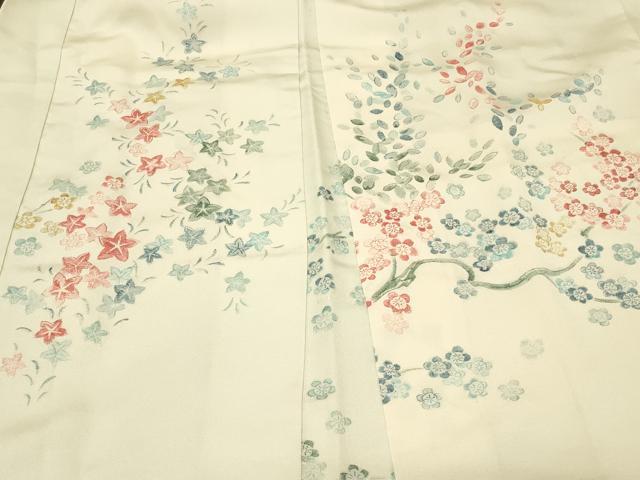 平和屋着物#羽織 寿光織 枝梅文 暈し染め 金銀糸 正絹 逸品 CABF1477in