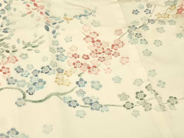 平和屋着物#羽織 寿光織 枝梅文 暈し染め 金銀糸 正絹 逸品 CABF1477in