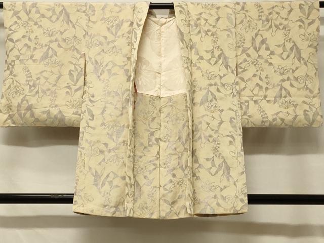 平和屋着物#羽織 寿光織 枝花文 金銀糸 正絹 逸品 CABF1540in