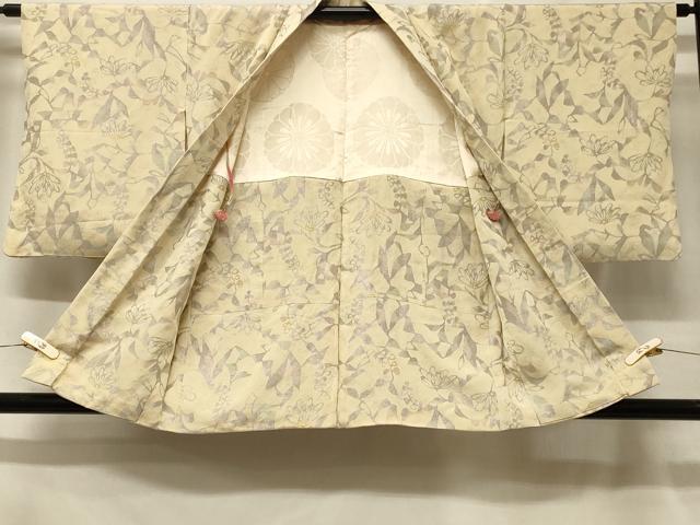 平和屋着物#羽織 寿光織 枝花文 金銀糸 正絹 逸品 CABF1540in