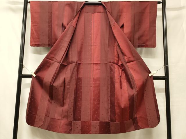平和屋着物#道行コート 雨コート 単衣 舞桜間道 ロング丈 正絹 逸品 未使用 CABF1549in