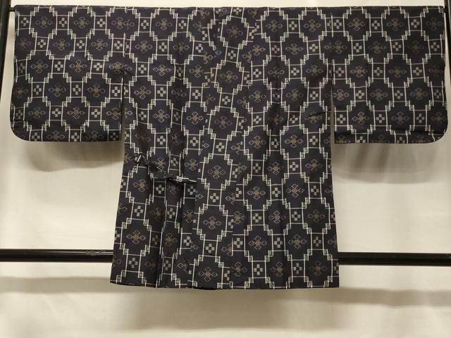 平和屋着物∞道中着 紬地 本場琉球絣 正絹 逸品 CABF1552in