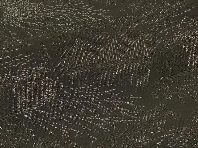 平和屋着物#羽織 寿光織 竹垣文 黒地 銀糸 正絹 逸品 CABF1566in