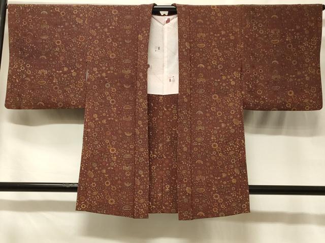 平和屋着物#羽織 更紗花文 正絹 逸品 CABF1579in