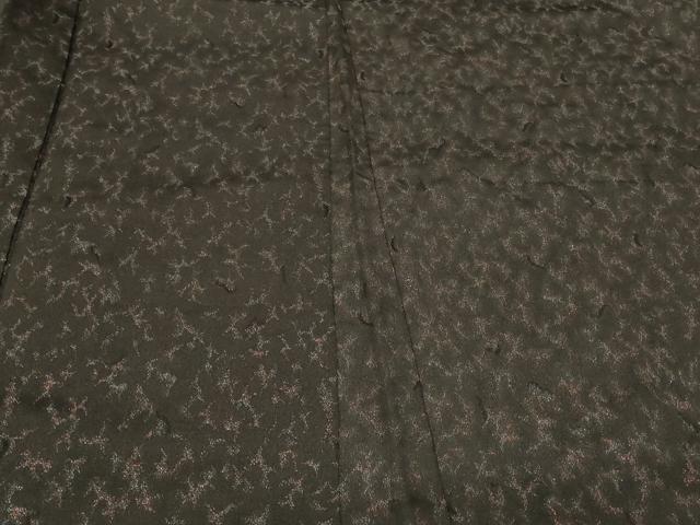 平和屋着物#羽織 寿光織 霞文 黒地 正絹 逸品 CABF1581in