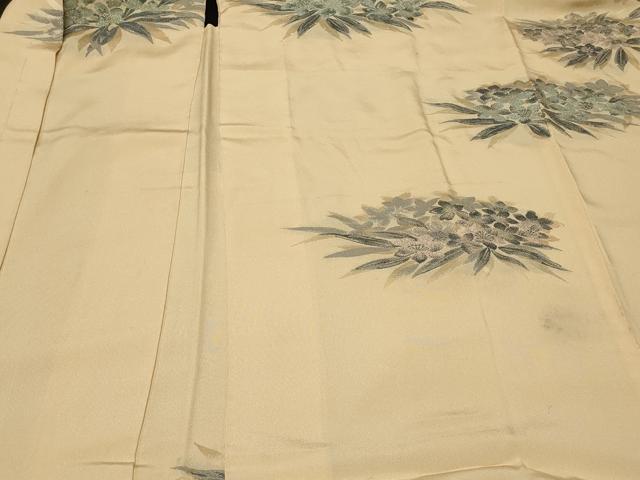 平和屋着物#羽織 寿光織 草花文 銀糸 正絹 逸品 未使用 CABF1598in