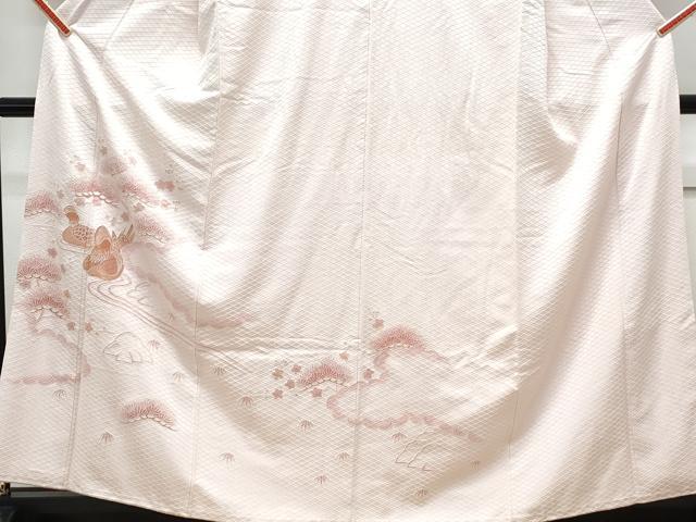 平和屋着物■中国三大刺繍 相良刺繍 総刺繍 色留袖 鴛鴦枝梅文 金糸 正絹 逸品 CABF1695th