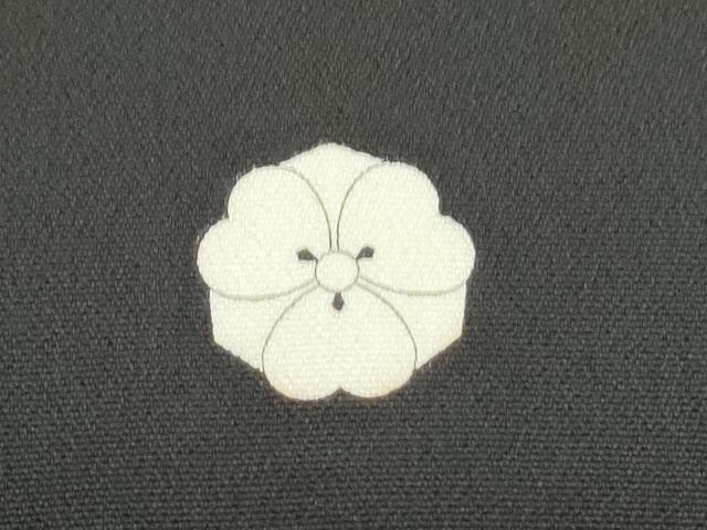 平和屋着物■豪華黒留袖 刺繍 地紙鴛鴦花文 金彩 正絹 逸品 CABF1712th