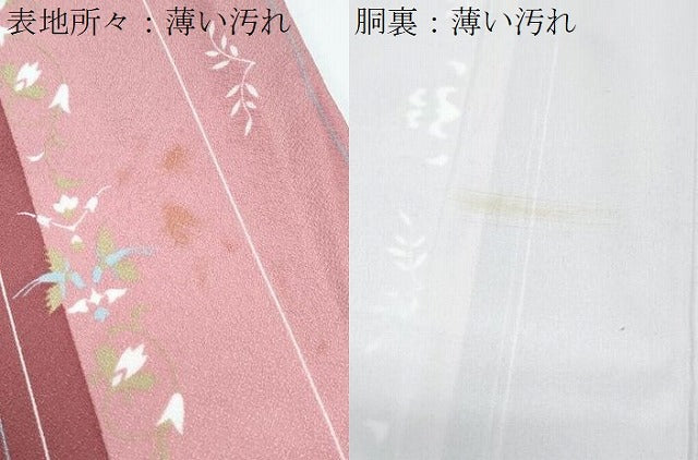 平和屋着物■小紋 花鳥間道 洗える着物 CABF1784th