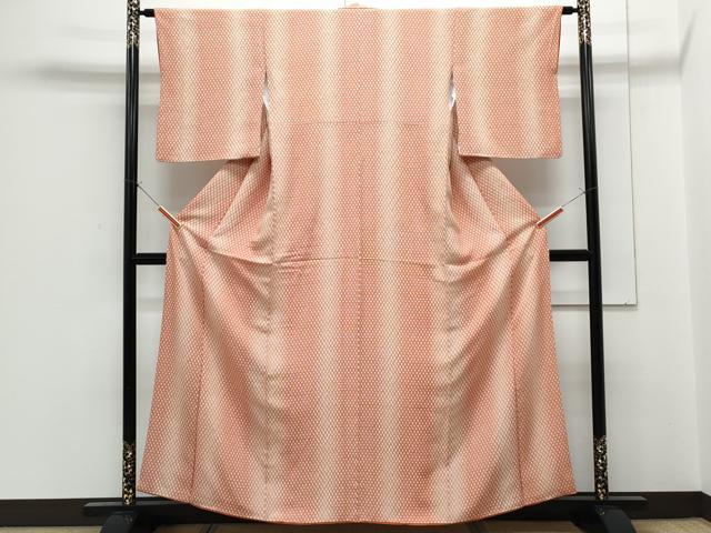 平和屋着物■上質な小紋 菱間道 正絹 逸品 CABF1832th