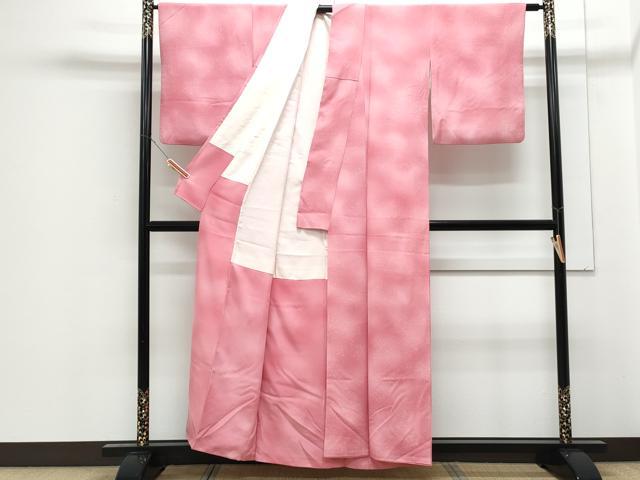 平和屋着物■上質な小紋 霞文 暈し染め 正絹 逸品 CABF1848th
