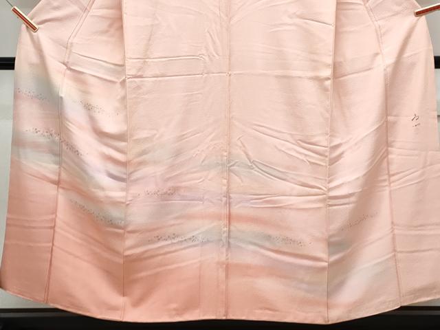 平和屋着物■訪問着 作家物 霞文 暈し染め 銀彩 正絹 逸品 CABF1852th