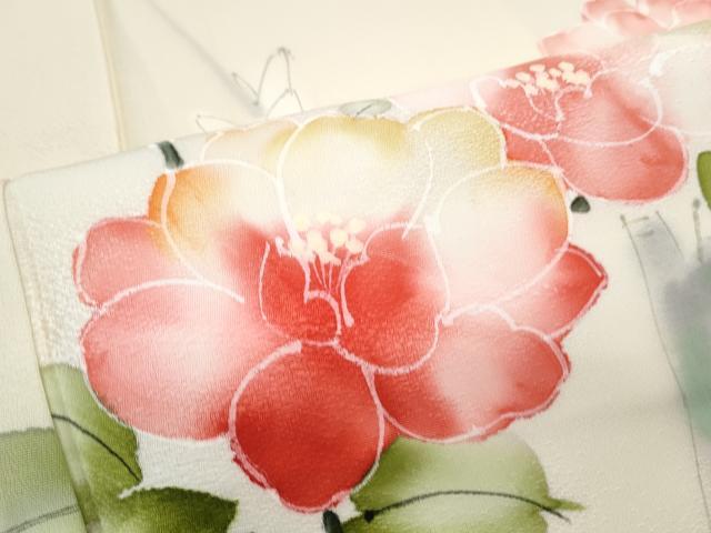 平和屋着物■訪問着 手描き 枝花文 暈し染め 正絹 逸品 CABF1880th