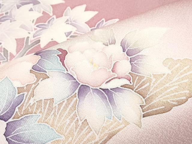 平和屋着物■訪問着 草花文 暈し染め 金彩 正絹 逸品 CABF1892th