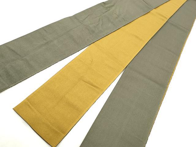 平和屋着物◎男性 両面 角帯 鈍色 山吹茶色 CABF2038qe
