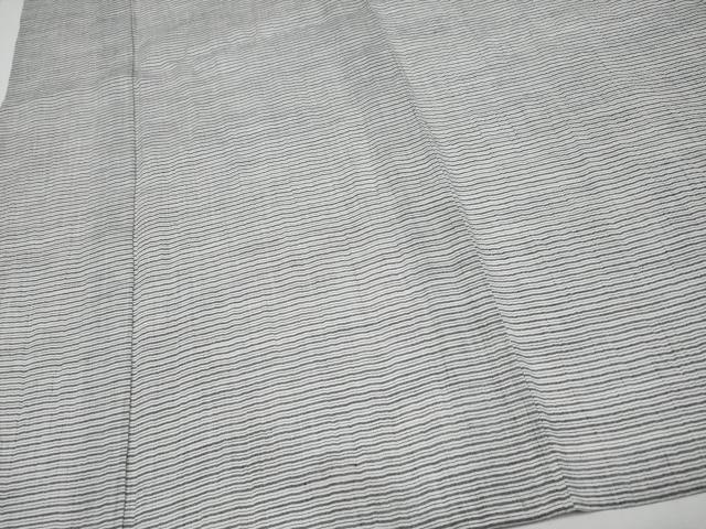 平和屋着物*夏物 小紋・浴衣兼用 縞 綿麻 逸品 CABF2447tx