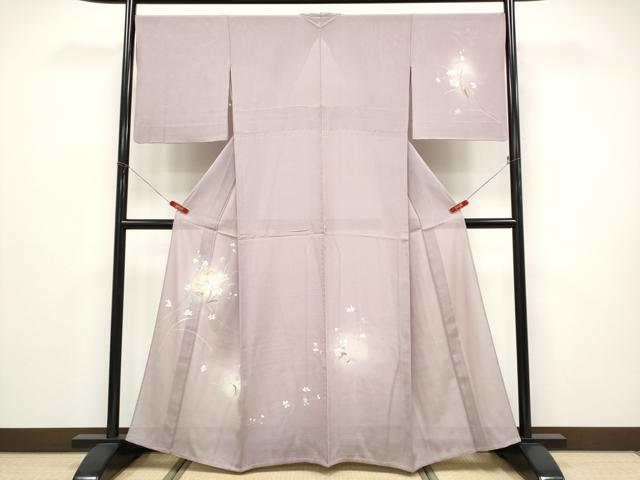 平和屋着物*夏物 訪問着 絽 友禅 草花文 蛍暈し 正絹 逸品 CABF2448tx