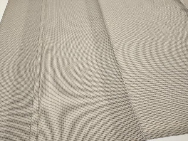 平和屋着物*夏物 訪問着 紗紬 片身替わり 格子 縞 正絹 逸品 CABF2450tx