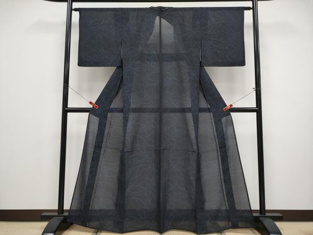 平和屋着物*夏物 本場大島紬 夏大島 草花文 正絹 逸品 未使用 CABF2467tx