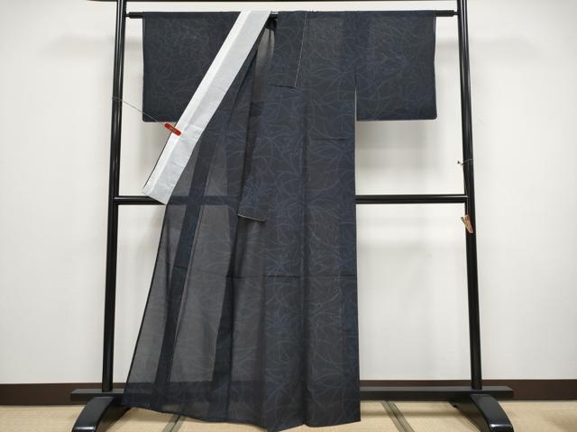 平和屋着物*夏物 本場大島紬 夏大島 草花文 正絹 逸品 未使用 CABF2467tx