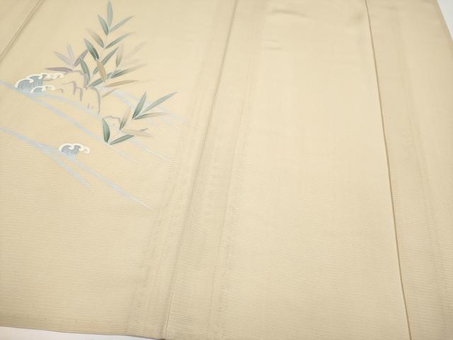 平和屋着物*夏物 訪問着 友禅 絽 魚 飛鳥文 暈し染め 正絹 逸品 CABF2468tx