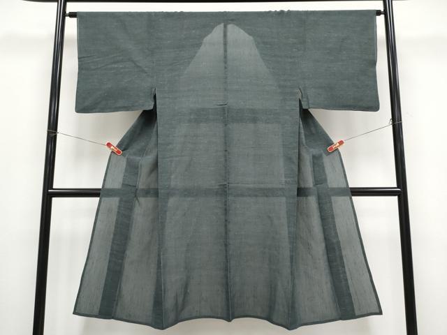 平和屋着物*夏物 男性 紗紬 霞文 羊羹色地 正絹 逸品 CABF2479tx