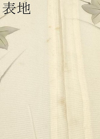 平和屋着物*夏物 訪問着 絽 手描き 枝楓文 正絹 逸品 CABF2518tx