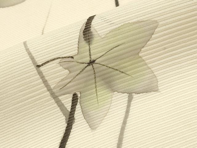 平和屋着物*夏物 訪問着 絽 手描き 枝楓文 正絹 逸品 CABF2518tx