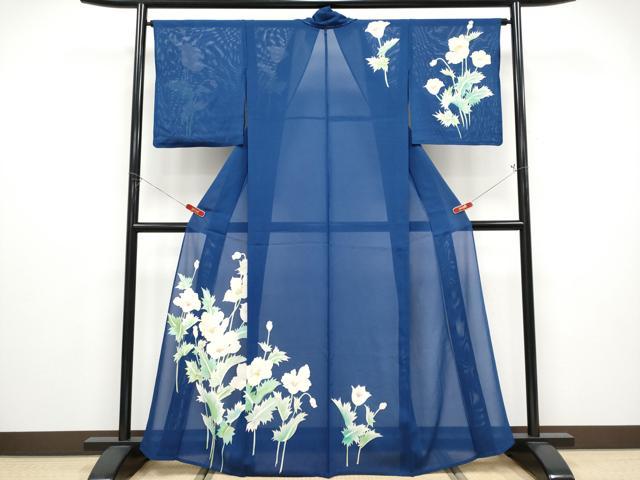 平和屋着物*夏物 訪問着 絽 草花文 正絹 逸品 未使用 CABF2523tx