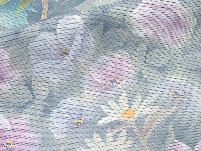 平和屋着物*夏物 訪問着 絽 草花文 暈し染め 正絹 逸品 CABF2526tx