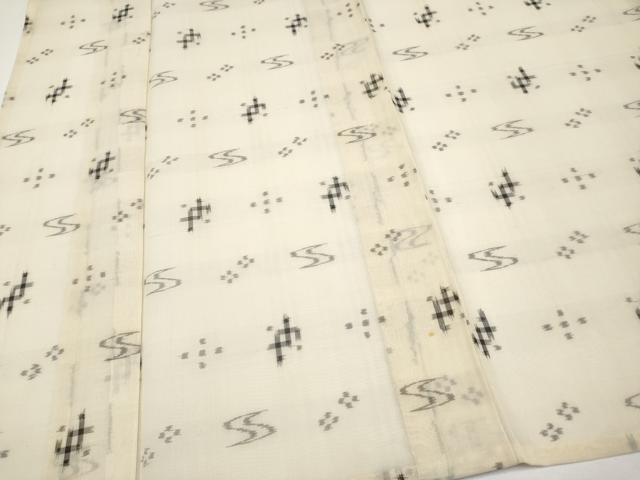 平和屋着物*夏物 本場琉球絣 夏琉球 正絹 逸品 CABF2609tx