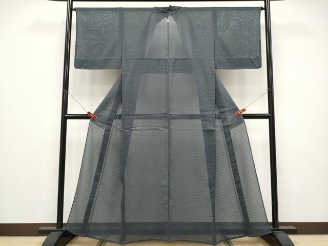平和屋着物*夏物 色無地 変わり絽縮緬 羊羹色 正絹 逸品 未使用 CABF2627tx