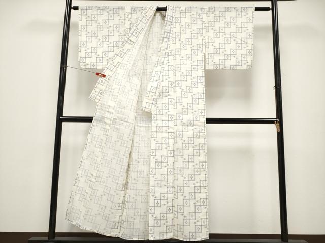 平和屋着物*夏物 小紋 紗 吉祥文 交織 CABF2638tx