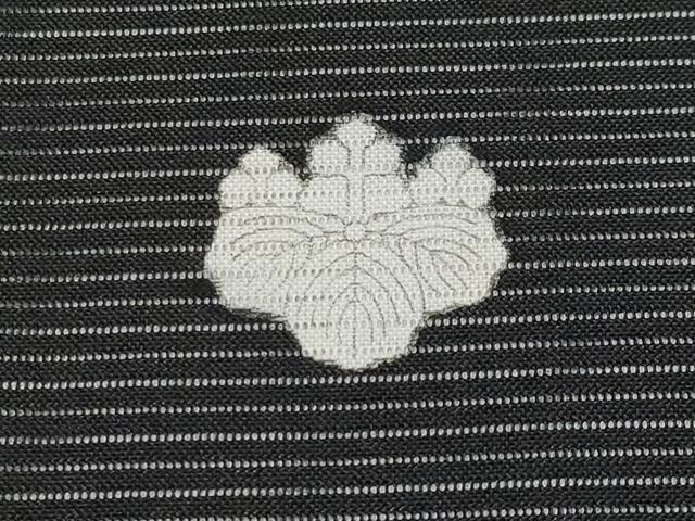 平和屋着物*夏物 黒留袖 絽 御所車飛鶴草花文 金彩 洗える着物 CABF2641tx