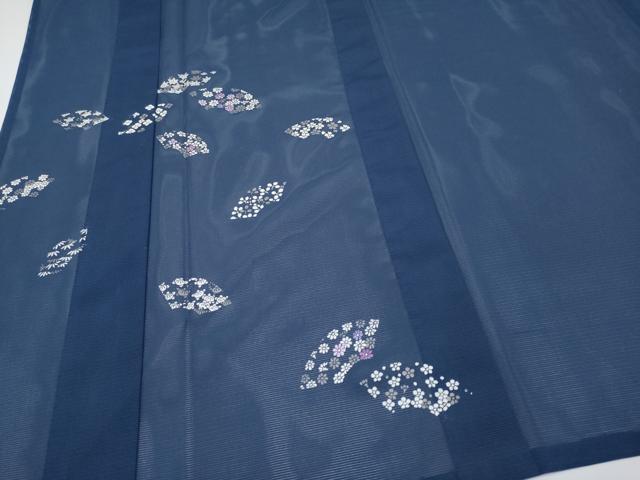 平和屋着物*夏物 訪問着 絽 地紙草花文 洗える着物 CABF2652tx