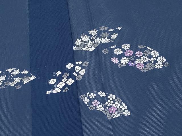 平和屋着物*夏物 訪問着 絽 地紙草花文 洗える着物 CABF2652tx