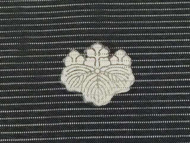 平和屋着物*夏物 黒留袖 絽 扇面花文 銀彩 洗える着物 CABF2697tx