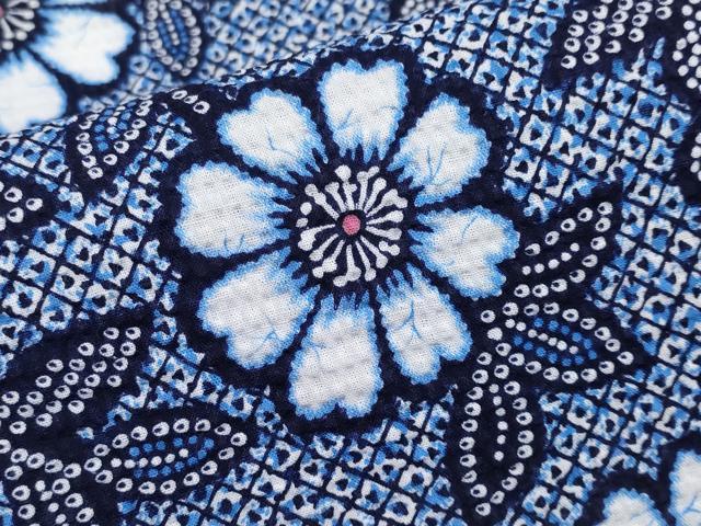 平和屋着物∴夏物 浴衣 枝菊文 リップル生地 綿 逸品 CABF2718tx