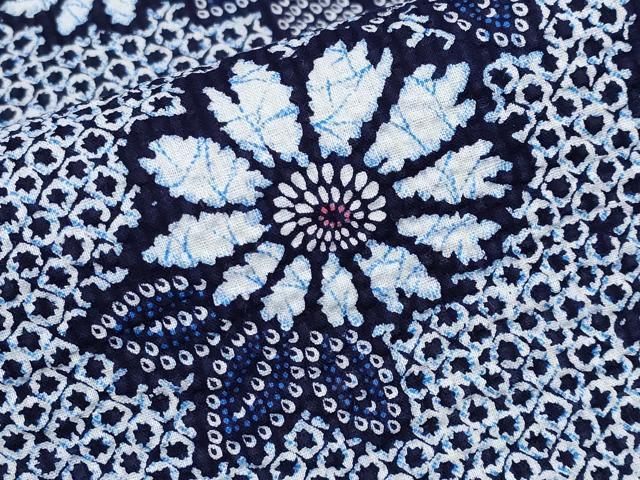 平和屋着物∴夏物 浴衣 枝菊文 リップル生地 綿 逸品 CABF2727tx