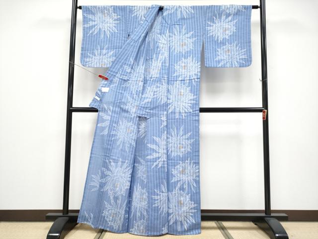 平和屋着物∴夏物 こむさでもーど・COMME CA DU MODE 浴衣 舞花文 日本製 綿 逸品 CABF2742tx