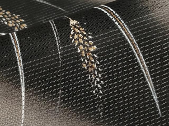 平和屋着物∴夏物 浴衣 綿絽 トンボ 暈し染め 金彩 綿 逸品 CABF2759tx
