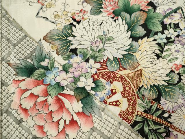 平和屋着物■豪華振袖 花車文 金彩 正絹 逸品 CABF2895ze