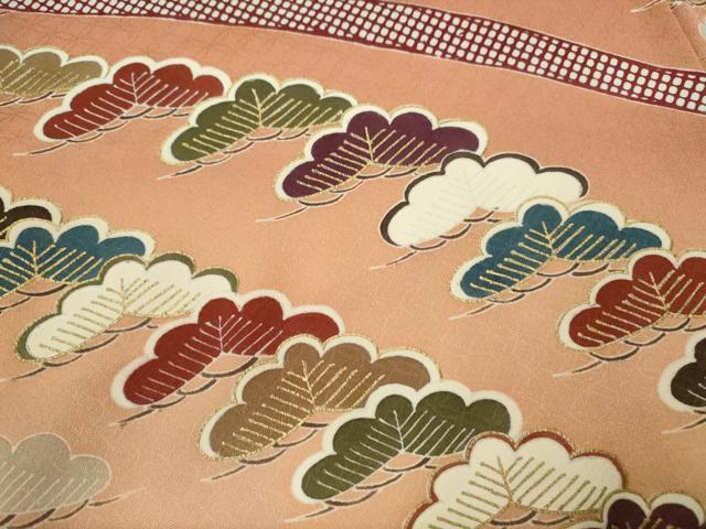 平和屋着物■訪問着 葛帯松文 暈し染め 金彩 正絹 逸品 CABF2903ze